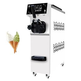 Small Soft Ice Cream Machine Single Flavour Commercial Ice Cream Maker Yoghourt Making Vending
