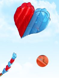 750CM Super Big Kite Creative Soft LOVE Heart kite Good Flying Kites Single line with 100M lines Christmas Outdoor Sport Funny Toys