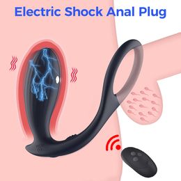 Anal Plug Erotic Toys in Couple Remote Control Prostate Massager Vibrators for Men Butt Expansion Dildo sexy