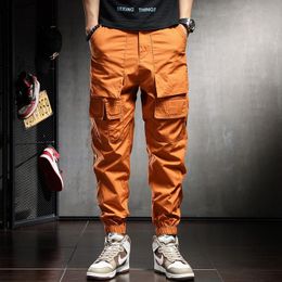 Orange Cargo Trousers Online Shopping 