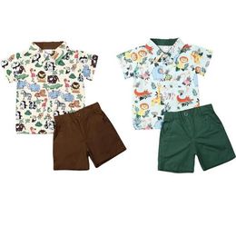 Clothing Sets Toddler Boy Clothes 2022 Born Kid Baby Boys Summer Tops Short Sleeve Animal T-shirt Pants Shorts Outfits SetClothing