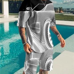 The Lion King Summer 3D Printed Men s T shirt Shorts Set Sportswear Tracksuit O Neck Short Sleeve Clothing Suit 220708