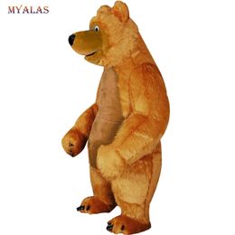 Mascot doll costume 2.6m tall Bear Inflatable Mascot Costume For Adult Men Women Anime Customize Kits Mascotte Carnival Costumes Animal
