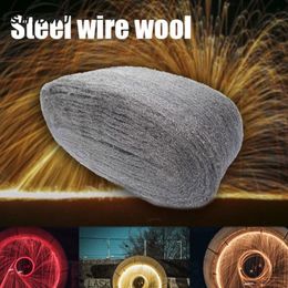 Car Organiser 1pc Portable Steel Wire Wool Grade 000 For Polishing Cleaning Removing Clean And Polish Metals Painting Non Crumble