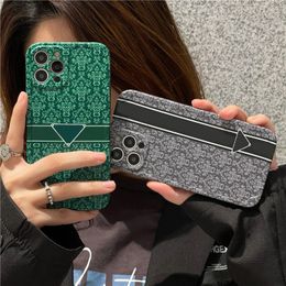 Luxurys Designers Phone Case Shockproof Cases For Iphone 13 Pro 12 Pro Max 11 ProMax X Xs Xr 7 8p SE Leather