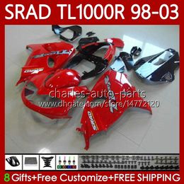 OEM Body For SUZUKI SRAD TL1000R TL-1000R TL1000 R 98 99 00 01 02 03 Bodywork 118No.107 TL 1000R 98-03 TL-1000 TL 1000 R 1998 1999 2000 2001 2002 2003 Fairing Kit Gloss red