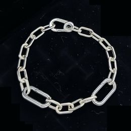 ME Link Chain bracelet chain Jewellery 925 sterling Silver Bracelets Women Charm Beads sets for pandora with logo ale Bangle birthday Gift 599662C00