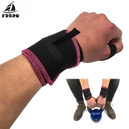 Wrist Support FDBRO 2022 High Density Cotton Wirist Wraps Vigour Power Gear Weight Lifting For Strength Training Protector