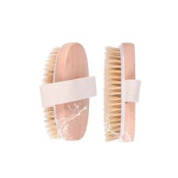 Dry Skin Body Soft Natural Bristle SPA the Brush Wooden Bath Shower Bristle Brushs Bodys without Handle