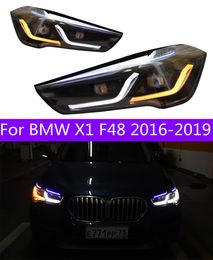 LED Headlights For X1 F48 Front Head Lights 20 16-20 19 DRL Daytime Lights High Beam Running Turn Signal Replacement Upgrade