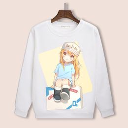 cells at work UK - Men's Hoodies & Sweatshirts High-Q Unisex Japan Anime Cosplay Hataraku Saibou Hoodie Shirt Cells At Work O Neck Pullover Hooded SweatshirtsM