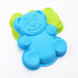 DlY Cartoon Bear Shape 3D Silicone Cake Mold Baking Tools Bakeware Maker Mold Tray Baking kitchen accessories kitchen gadget set 220517