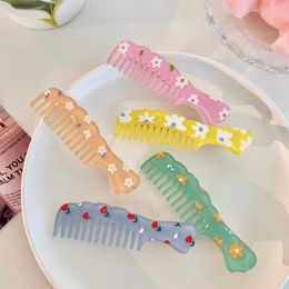 Cute comb hair clip female side bangs clips headdress small flower duck beak personality net red summer