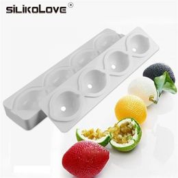 SILIKOLOVE 4 Cavities Lemon Silicone Mould Brownies Cake Moulds Baking Dessert Cake Decorating Tools T200703