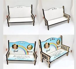 Sublimation MDF Bench White Blank Heat Transfer Chair Wooden 180x105x5mm Decoration Christmas Party Favour Gifts Single Side For Sublimating By Air A12