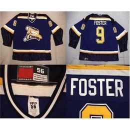 MThr 2016 New Customise WHL Saskatoon Blades Jerseys Mens Womens Kids 9 Foster Ice Hockey Jerseys Goalit Cut Wholesale