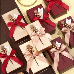 Gift Wrap Wedding Favour Candy Boxes Birthday Party Decoration Golden Bean Paper Bag Event Supplies Packaging Souvenir BoxGift