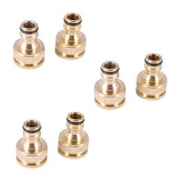 Water Gun & Snow Foam Lance Pack Brass Garden Hose/Hosepipe Tap Connector 1/2 Inch And 3/4 2-In-1 Female Threaded Faucet AdapterWater