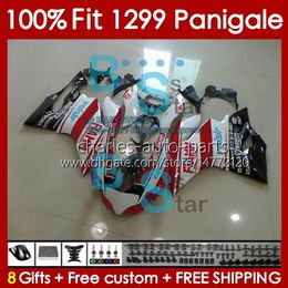 OEM Fairings Kit For DUCATI Panigale 959R 1299R 1299S 959 1299 S R 2015 2016 2017 2018 Body 140No.84 959-1299 15-18 959S 15 16 17 18 Injection mold Bodywork glossy white