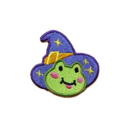 Magic Frog Sewing Notions Embroiderey Patches Iron On Backing For Clothing Shirts Hats Cartoon Patch Custom Design