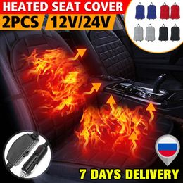 Car Seat Covers Winter Warmer 6 Level 12V 24V Carbon Fiber Universal Heated Heating Heater Pads Electric PadCar