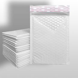 Gift Wrap Pieces 15x11cm Waterproof Shockproof Envelopes White Poly Bubble Mailer Bag Self Seal For Package GiftGift