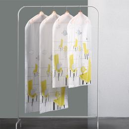 Clothing & Wardrobe Storage Transparent Printing Hanging Bag Dust Cover Suit Household Dust-proof Yarn BagClothing