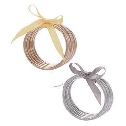 Bangle Glitter Jelly Bangles Bracelet Set Lightweight Multi Layered Silicone Bracelets For WomenBangle