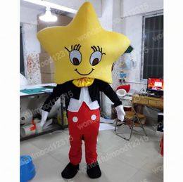 Performance yellow star Mascot Costumes Carnival Hallowen Gifts Unisex Adults Fancy Party Games Outfit Holiday Celebration Cartoon Character Outfits