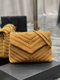 467072 494699 487216 loulou Shoulder Bags nubuck Genuine leather Handbags clouds Wallets interior slot pocket of Quilted space bag brown black