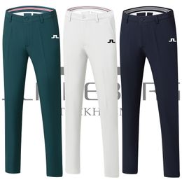 Spring Autumn Men s Golf Pants Thick four Way Stretch Solid Color Sports Casual High Quality Clothing 220524