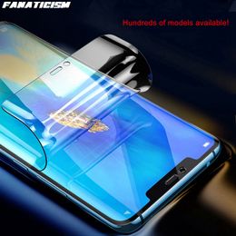 Cell Phone Screen Protector Hydrogel Film For Samsung Galaxy Note 20 Ultra Note10 Plus Lite 9 8 7 S22 S21 S20 S10 S20FE S10E Clear Full Cover TPU Protective Guard