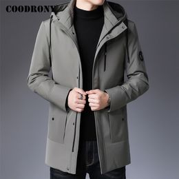 COODRONY Brand Men's Winter Jacket Fashion Casual Parka Hooded Coat Men Tops Arrival Thick Warm Duck Down Jackets C8032 201128