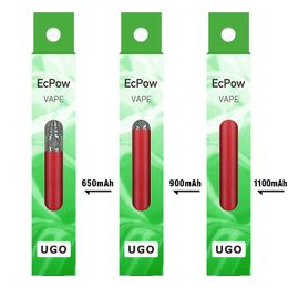 Eight color electronic cigarette ego 510 threaded bottom USB charging 900mah electronic cigarette pen battery UGO T with factory price