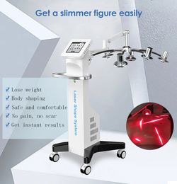 Non-invasive 6D Laser Shape Body Slimming Machine for Weight Loss and Body Shaping Green RED Wavelength Fat Burning Liposuction Slim Lipo Beauty Salon Equipment