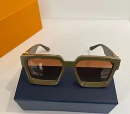 2022 M96006WN Occhiali da sole con montatura lucida da uomo per MILLIONAIRE Designer donna Hot Vintage Vendita occhiali da sole placcati in oro pieno Top L96006