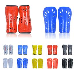 Elbow & Knee Pads 1 Pair Soccer Shin Guards Leg Protector Support For Kids Adult Protective Gear Football Safety Equipment