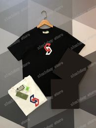 22ss Men Women Designers t shirts tee Chest letter print Man Crew Neck paris Fashion Streetwear black white navy blue XS-L