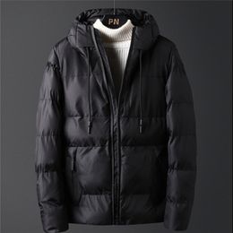 Winter Men Thicken Coats Solid Color Down Jacket Regular Man Outdoor Wear Male Snow Warm Coat 201127