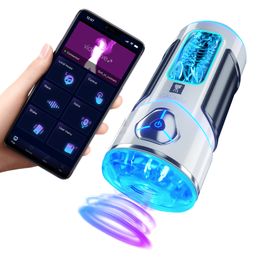 LIKETHAT Male Automatic Heating Vibrator Vagina Masturbation Cup Remote Interactive Voice Blowjob Masturbator sexy Toys For Men