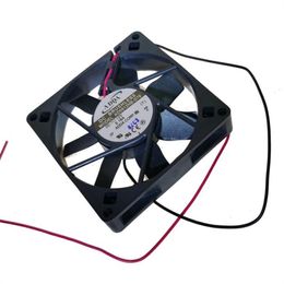 Wholesale fan: Original silent ADDA AD0812HB-D70 8015 8CM 0.18A two-wire ball chassis cooling fan