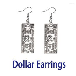 Stud Fashion Earrings For Women Vintage Cool Dollar Pendant Hip Hop Street Old Disco Personalized Charm Jewelry Moni22
