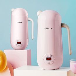 Pink Mini Blender Soymilk Maker 350ml 1-2 Person Household 10H Bookable Food mixer Electric Soymilk Machine