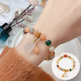 Net Red Gourd Bracelet Simple Small Freshwater Pearl Ladies Bracelet Trend Design Exquisite Fashion Versatile Chalcedony Jewellery Wholesale