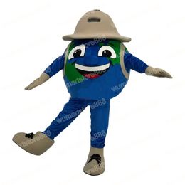 Halloween Cute Earth Mascot Costume Cartoon Theme Character Carnival Festival Fancy dress Adults Size Christmas Outdoor Advertising Outfit Suit