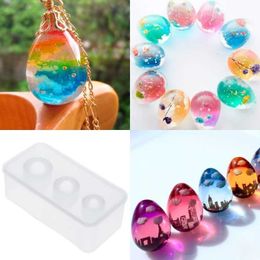 Silicone Jewelry Molds Eggs Shapes Epoxy Resin Craft DIY Making Cakes Decoration Ornaments Handmade Chocolate Fountain Tools Wholesale