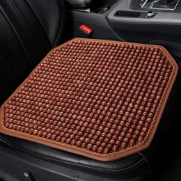 Car Seat Covers ICHENONG Wood Bead Cushion Summer Cool Breathable Beads Pad Universal Rest Mat Auto Accessories