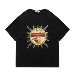 T Shirt Tee Men Women Sun Printed High Quality Short Sleeve T-shirt Tops Fashion Tops