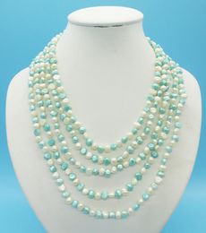 Chokers Rows Pretty. Exquisite Natural Pearl Necklace 19-25"Chokers