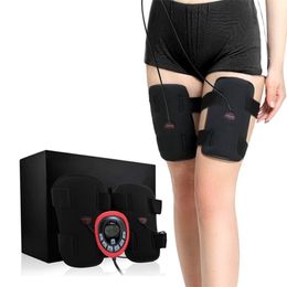 Eletric Muscle Stimulator Massager TENS Anti Cellulite EMS Legs Belts Trainner ABS Slimming Thigh Weight Loss Band 220429